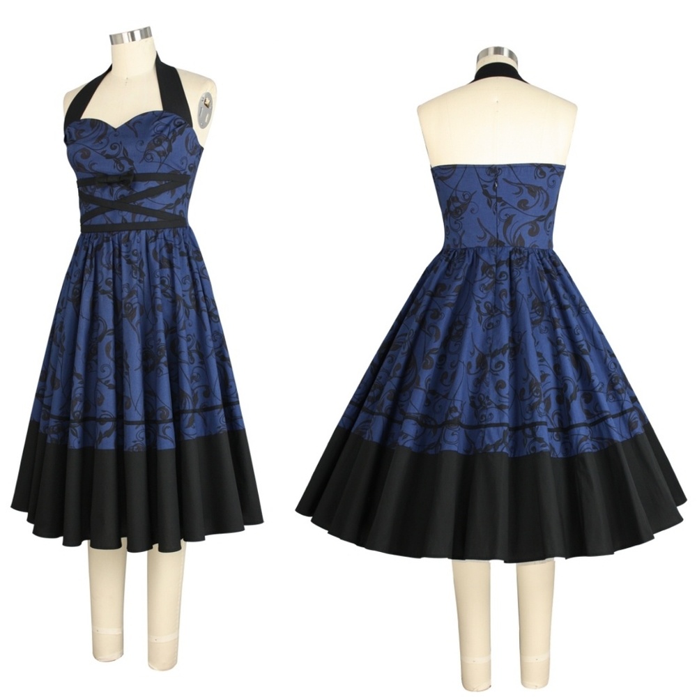 Plus Size Swing Dance Pin Up Dress - Picture 2 of 5